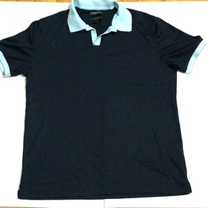 Banana Republic nave blue polo standard fit mens Size Large